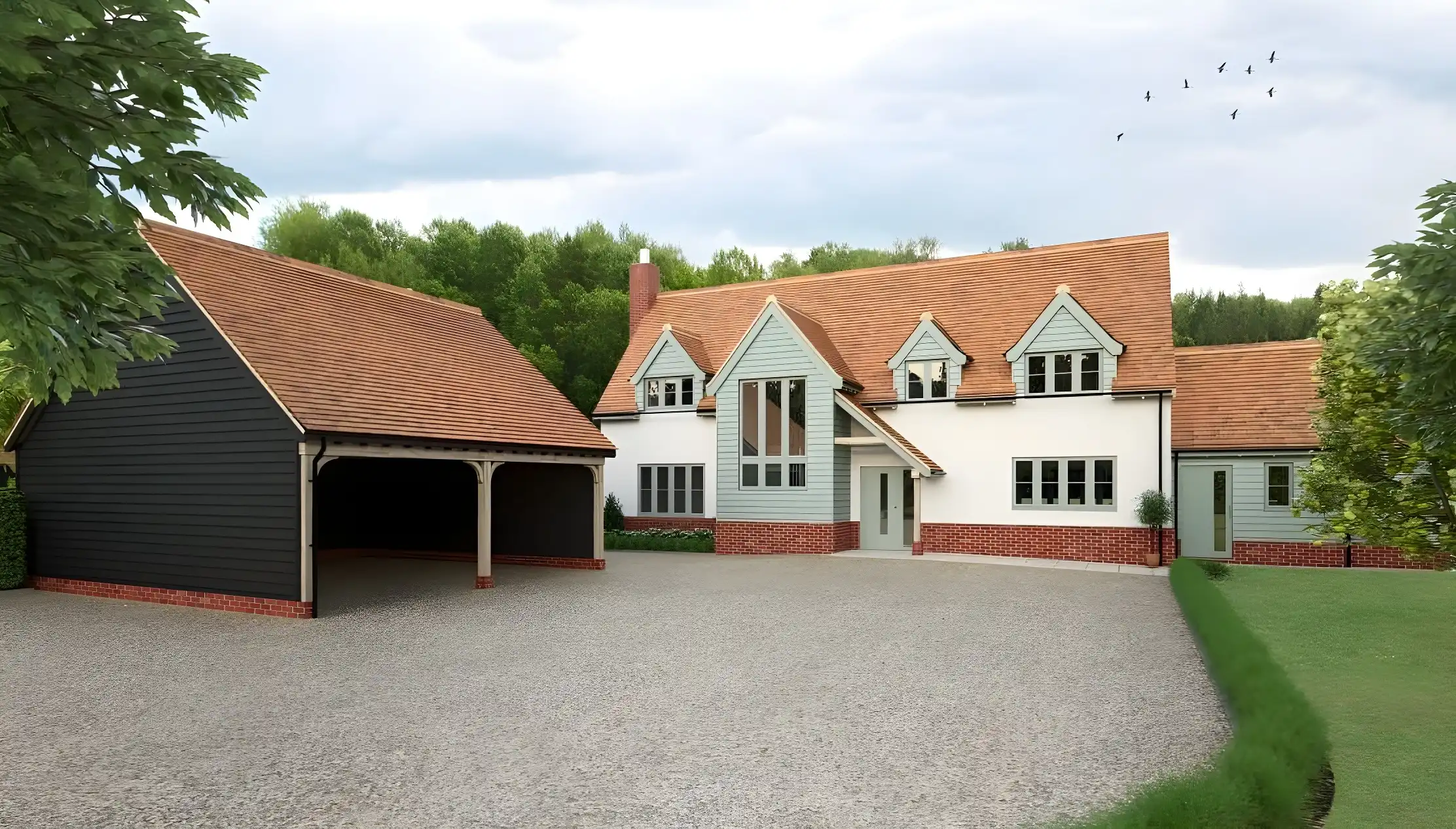Contemporary extension exterior